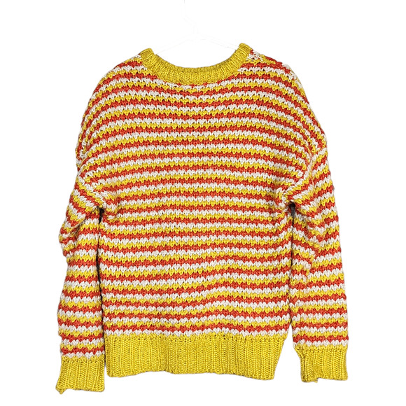 Romeo + Juliet Couture Sweater Striped Long Sleeve Small Chunky Knit Oversized - Picture 2 of 6